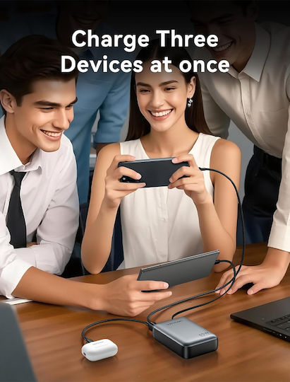 Vention FHG Външна Батерия 20000mAh 45W с USB-A Изходен Порт и USB-C Изходен Порт Power Delivery / Бързо Зареждане / PPS Бежов