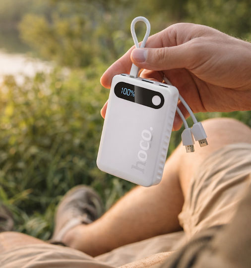 Hoco J171A Power Bank 20000mAh 22.5W with USB-A Port and USB-C Port White