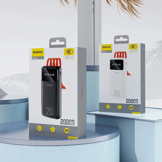 Dudao K6Pro + Power Bank 20000mAh Λευκό