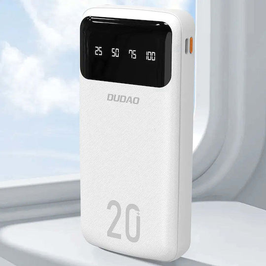 Dudao K6Pro + Power Bank 20000mAh Λευκό