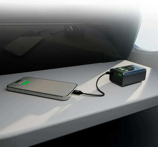 SBS Power Bank 10000mAh 35W with USB-A Port and 2 USB-C Ports Power Delivery Gray