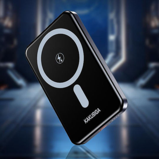 Kakusiga KSC-1267 MagSafe Power Bank 5000mAh με Θύρα USB-C Μαύρο