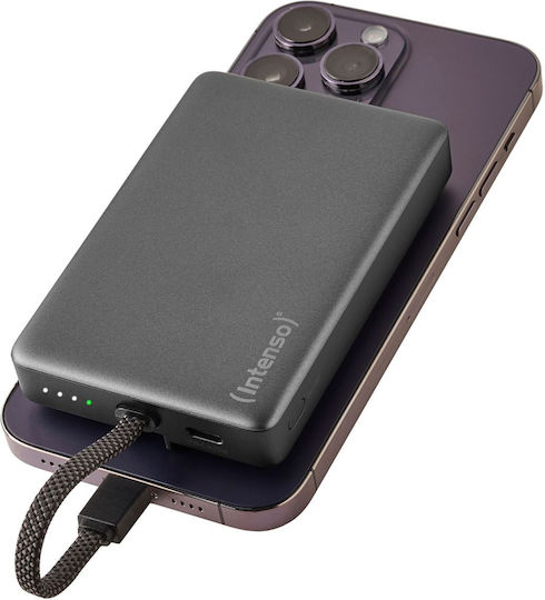Intenso MC10000 MagSafe Външна Батерия 10000mAh 20W с USB-C Изходен Порт Power Delivery / PPS Черна