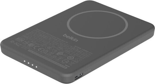 Belkin BoostCharge Slim Magnetic Power Bank 5000mAh 5W with USB-C Port Black