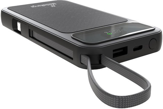 MediaRange Power Bank 10000mAh 18W cu Port USB-A și Port USB-C Negru