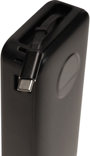 Denver PQC-20065 Power Bank 20000mAh с USB-A порт и USB-C порт Черен