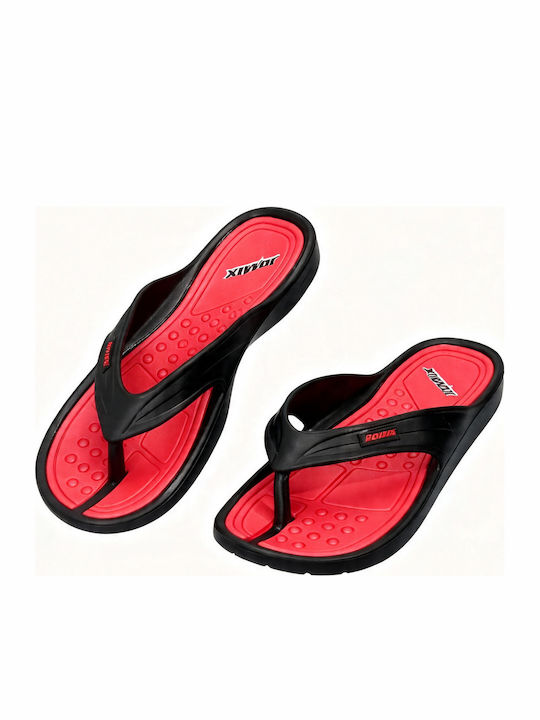 Men's Red Flip Flops