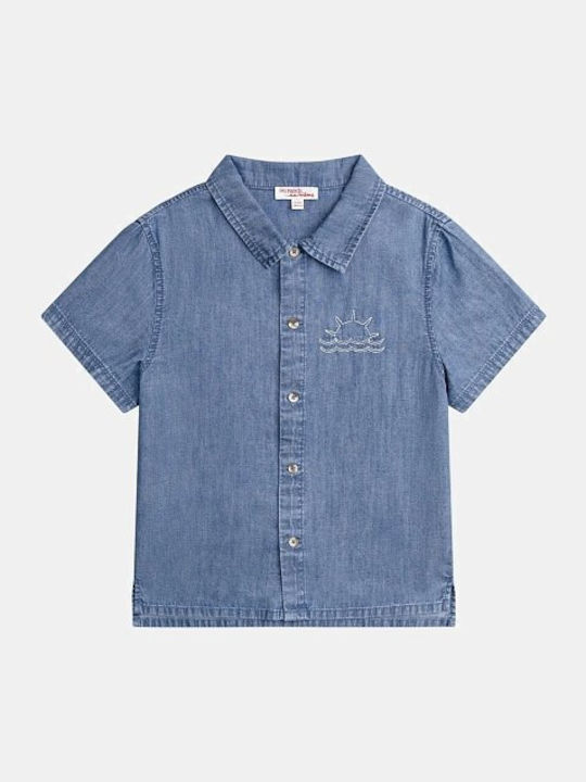 Kids Short-Sleeved Blue Shirt