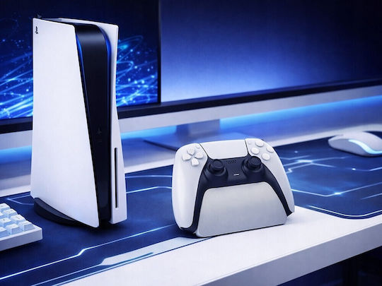 Zola Ps5 Controller Ständer Dualsense Kompatibel Rutschfeste Füße Kunststoff Hellgrau