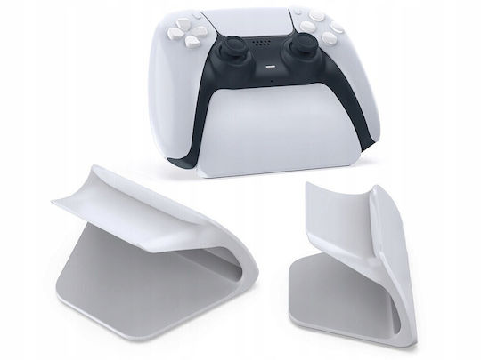 Zola Ps5 Controller Ständer Dualsense Kompatibel Rutschfeste Füße Kunststoff Hellgrau