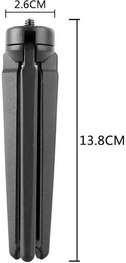 Mini Tripod Premium Version Gopro Aluminum Black