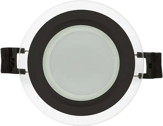 Ultralux LED Panel 6W με Φυσικό Λευκό Φως 4200K