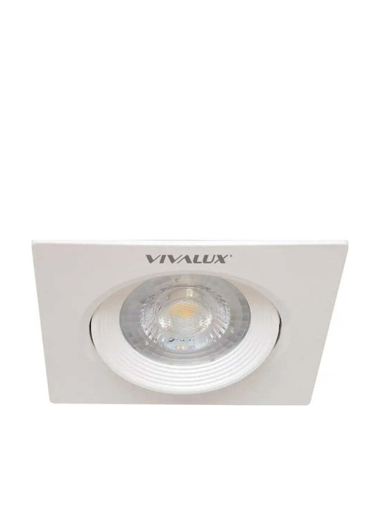 Vivalux LED Panel 5W με Θερμό Λευκό Φως 3000K