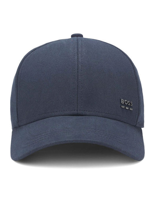 Boss Cotton-twill Cap Metal Logo Rivet Zed-boss-me Dark Blue Jockey Men's Dark Blue 50555479-404
