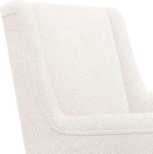 Rocking Armchair Cream 62x80x85cm