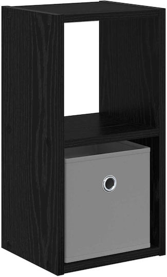 Nachttisch Holz Schwarz 25.5x22x49.5cm
