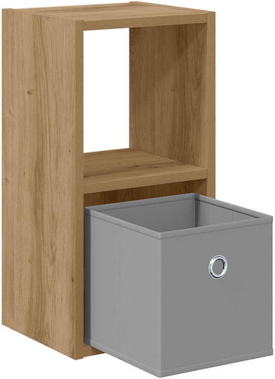 Wooden Brown Bedside Tables 2 Pieces 25.5x22x49.5cm
