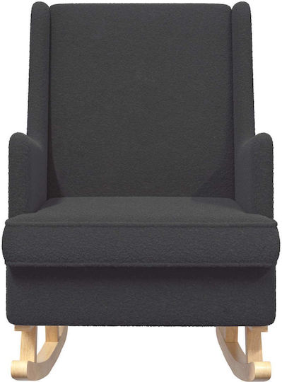 Schaukelnder Sessel Dunkelgrau 62x80x85cm