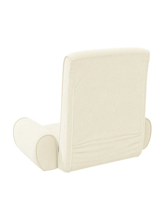 Velvet Armchair Cream 68x51x56cm