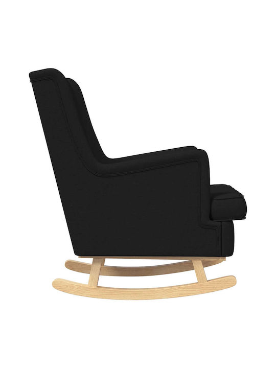 Scaun De Relaxare Legănat Negru 62x80x85cm