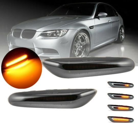 Side Wing LED Dynamic White Indicators BMW 1 E81 E82 E87 E88 3 E90 E91 E92 E93 X1 E84 X3 E83 2 Pieces