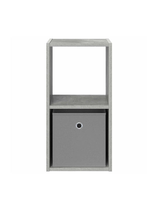 Wooden Gray Bedside Table 30.5x27x59.5cm