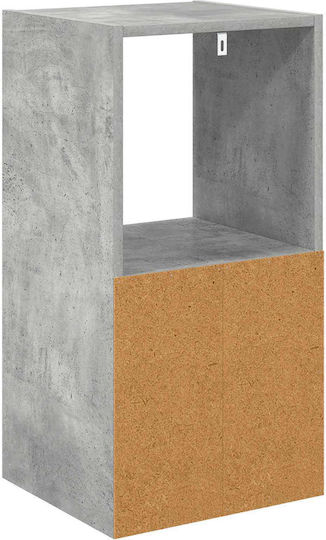 Wooden Gray Bedside Table 35x32x68.5cm