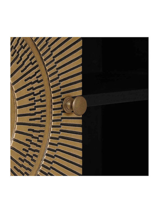 Sideboard aus Holz & Metall Messing 105x30x70cm