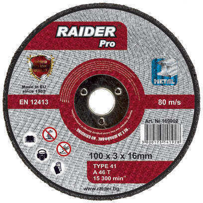 Disc Metalic F100x3x16 Mm Raider