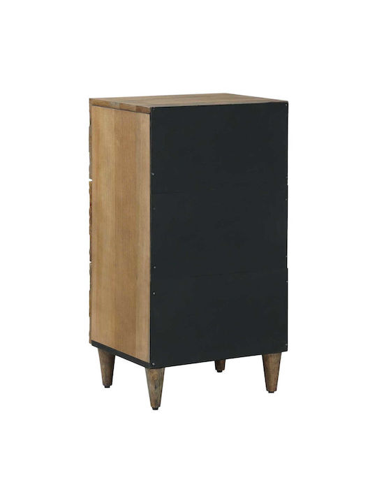 Sideboard aus Holz & Metall mit Schubladen Braune 40x33.5x75cm