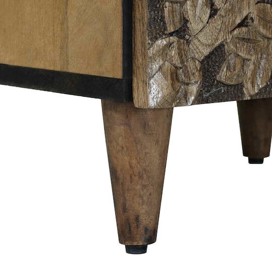 Μπουφές από Ξύλο & Μέταλλο Καφέ 40x33.5x75cm