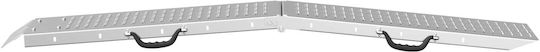 Vidaxl Loading Ramp 2 Pieces Silver 185 x 22.5 x 4.5 cm