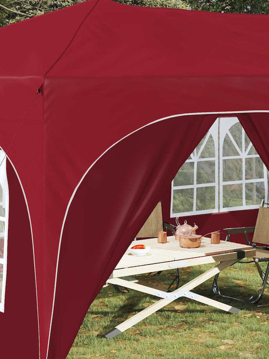 vidaXL Garten Gazebo Burgundisch 5.75x2.88m