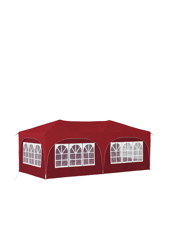 vidaXL Garten Gazebo Burgundisch 5.75x2.88m