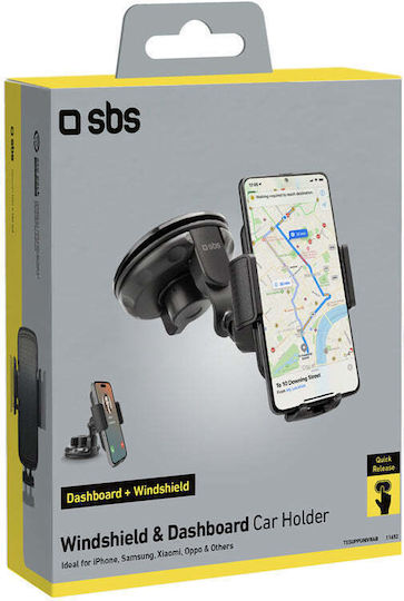 SBS Car Mobile Mount with Adjustable Hooks Black