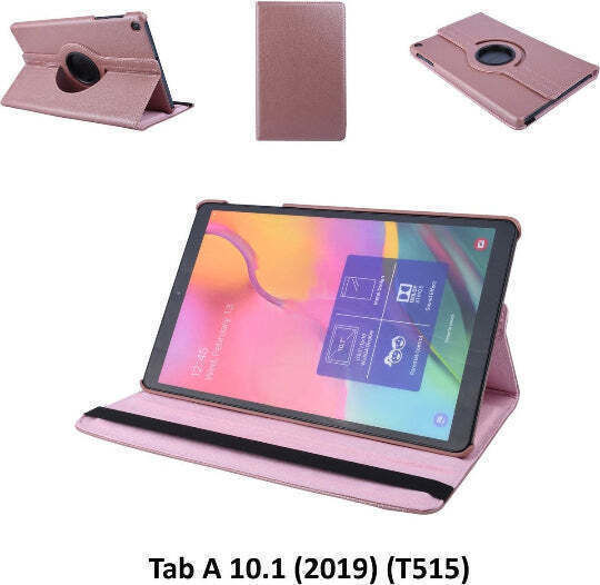 360° Флип капак Въртящ се Розово злата (Samsung T510, Samsung T515 Galaxy Tab A 10.1 2019)