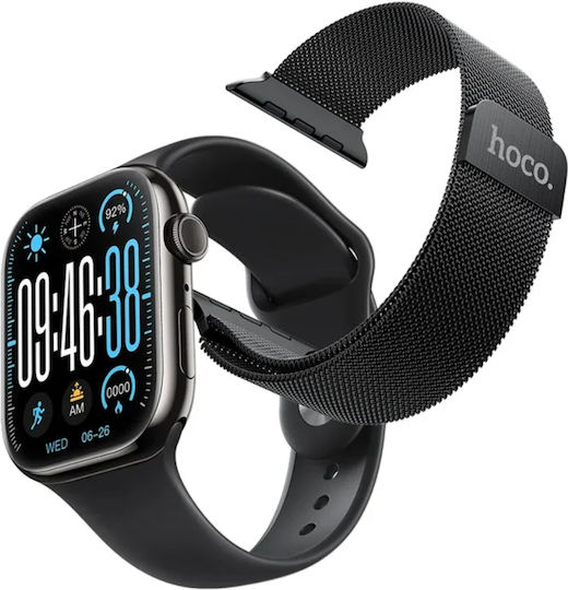 Hoco Y42 Smartwatch mit Herzfrequenzsensoren Schwarz