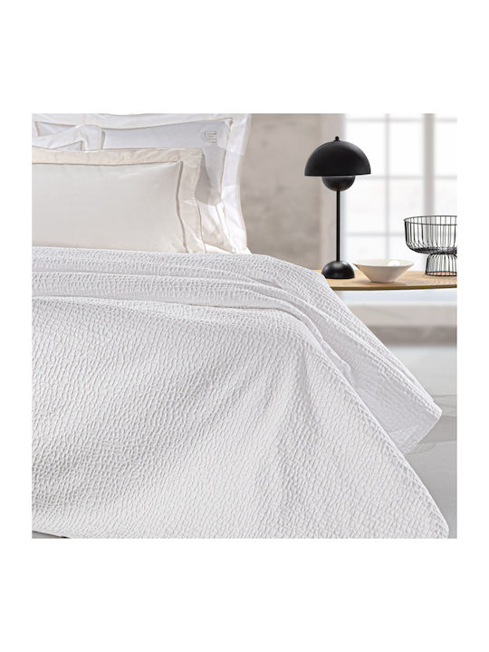 Guy Laroche Luna Κουβέρτα Πικέ King Size 260x250εκ. White