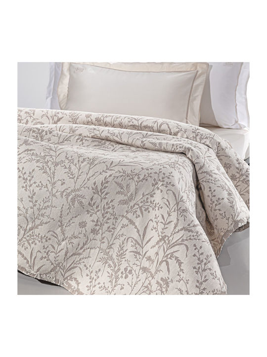 Guy Laroche Bouquet Κουβέρτα Πικέ King Size 260x250εκ. Mocca
