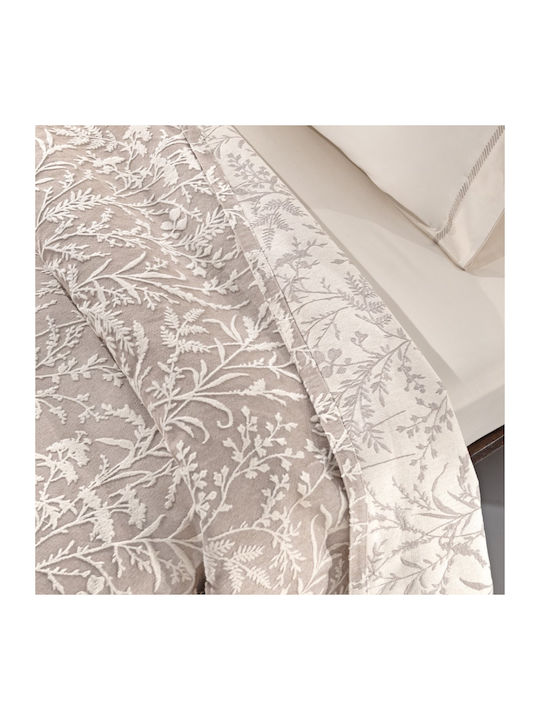 Guy Laroche Bouquet Κουβέρτα Πικέ King Size 260x250εκ. Mocca