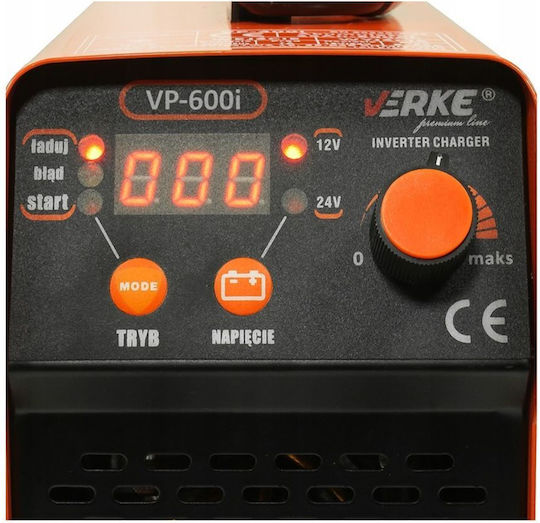 Verke VP-600i Starter-Charger Portabil Pentru Baterii Auto și Camion 12/24V