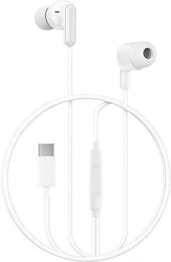 XO EP84 In-ear Handsfree Headphones with Connector USB-C White