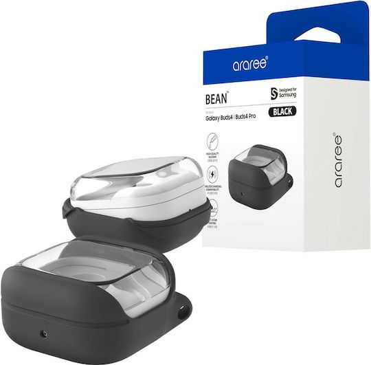 Araree Silikonhülle in Schwarz für Galaxy Buds4 / 4 Pro