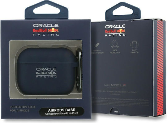 Red Bull Silicone Case With Hook in Navy Blue Color for Apple AirPods Pro 3