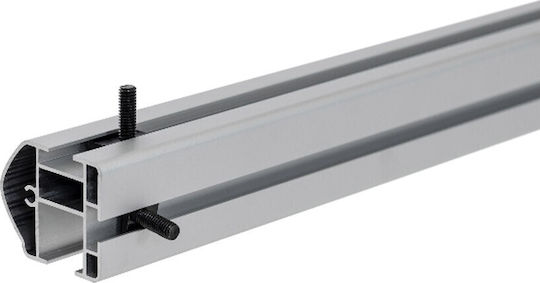 Menabo Aluminum Car Roof Bars 155cm for Volkswagen Crafter Set with Roof Rack Legs Silver