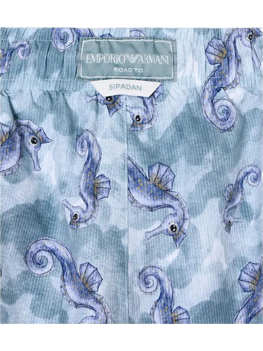 Men's Swimwear Bermuda Green with Patterns