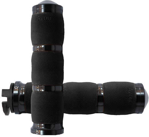 Avon Grips Motorcycle Handlebars in Black color