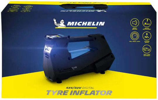 Michelin Τρόμπα Αυτοκινήτου 35PSI με Καλώδιο Αναπτήρα 12V