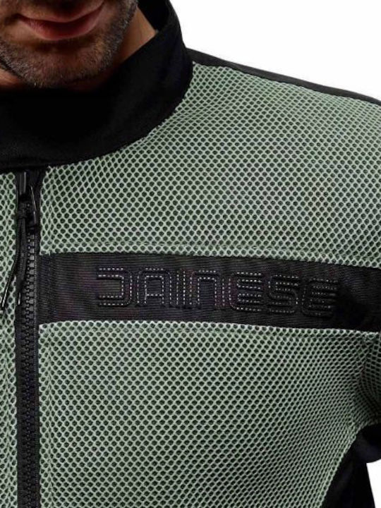 Dainese Lisbona Air Tex Καλοκαιρινό Ανδρικό Μπουφάν Μηχανής Iceberg Green/Black