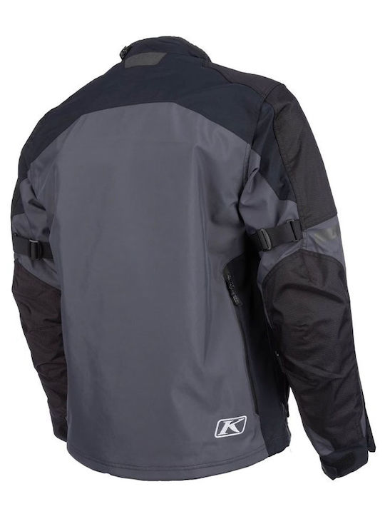 Klim Carlsbad Χειμερινό Ανδρικό Μπουφάν Μηχανής Cordura Αδιάβροχο Stealth Black